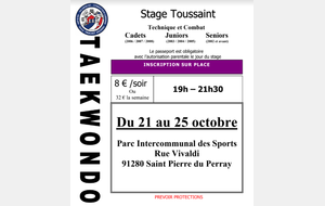 Stage de la Toussaint